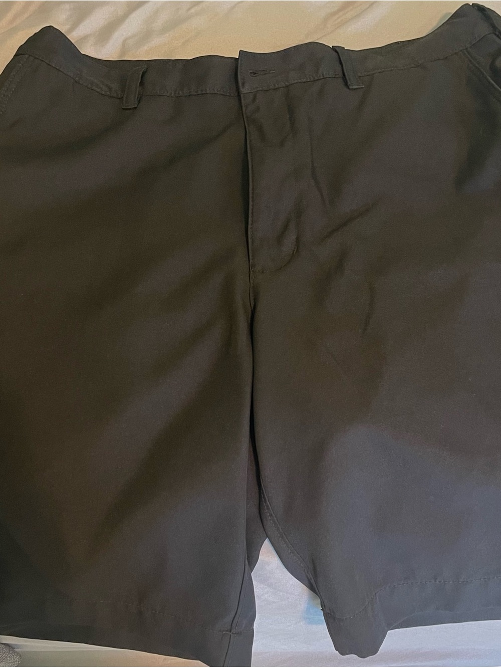 PGA Tour Men's Black Flat-Front Performance Shorts